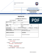 Formato para Informe de Proyectos Escolares