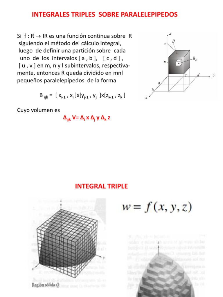 Integrales TRIPLES | PDF