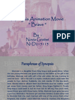 Analysis Animation Movie " Brave ": By: Novia Gratiwi N1D215115