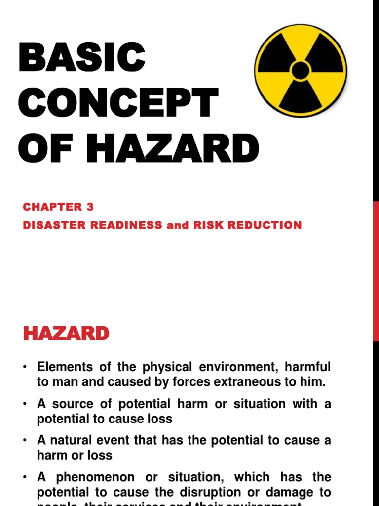 Chapter 3 Basic Concepts Of Hazards Pdf Hazards Natural Environment