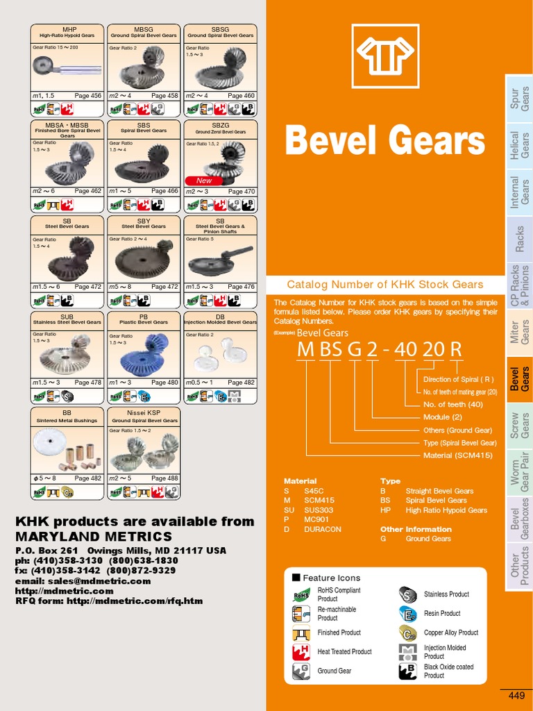 Catalogo Engranajes Conicos 2 PDF | PDF | Gear | Mechanical Engineering