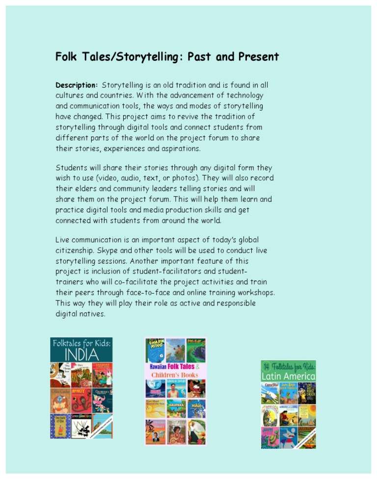 Folk Tales PDF Storytelling Folklore