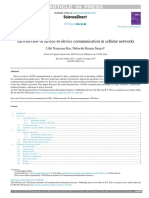 An Overview of Device-To-Device Communication in Cellular Networks