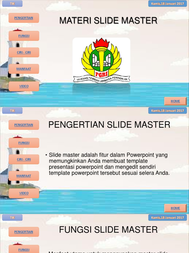 Fungsi dan Pengertian Slide Master | PDF