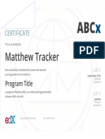 Example Certificate Micromasters PDF