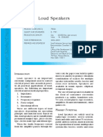 Loud Speakers Product Guide