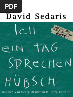 David Sedaris Ich Ein Tag Sprechen Hubsch Pdf