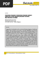 Pantayong Pananaw o Pantasyang Pananaw L PDF | PDF