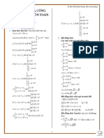 Toàn Bộ Công Thức Toán THPT PDF