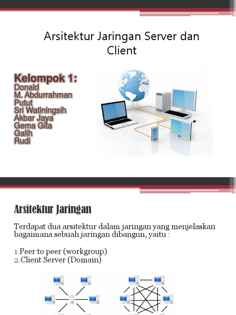 Arsitektur Jaringan Client Server | PDF