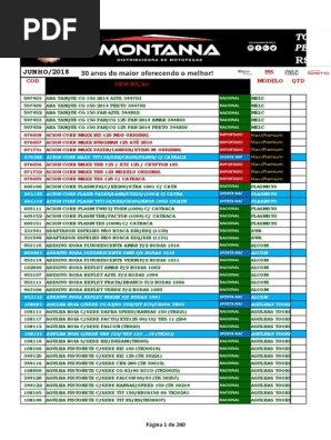 Junho CPF Tabela Montanna - Junho 2018 | PDF | Carro | Veículo