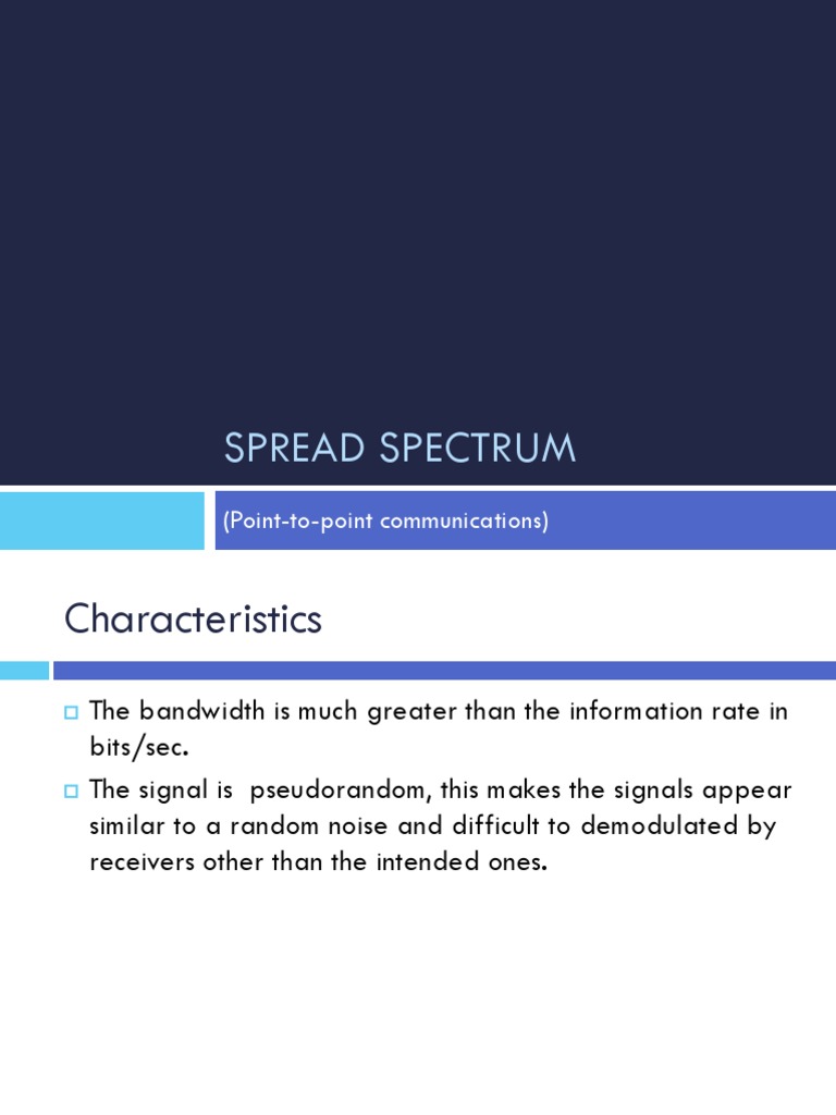 Spread Spectrum for Engineers | PDF | Modulation | Radio