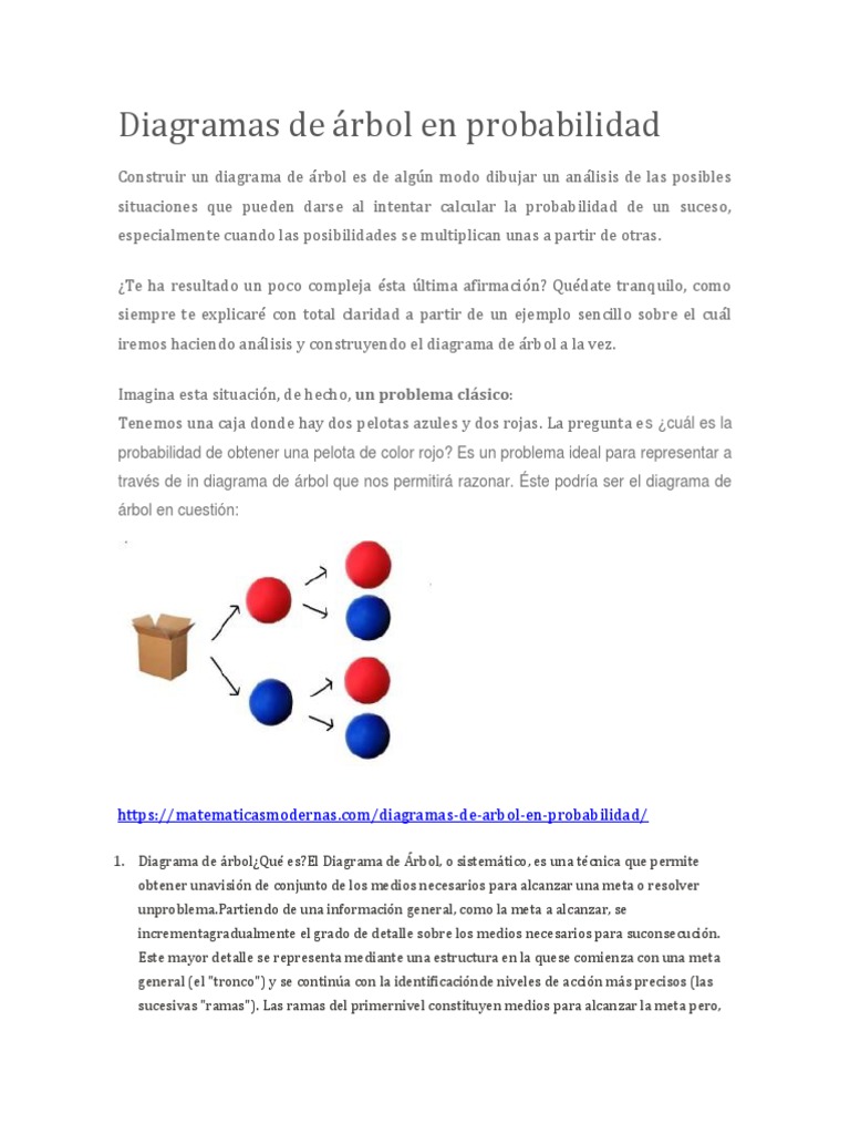Diagramas de Árbol en Probabilidad | PDF | Permutación | Álgebra