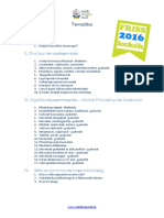 Profi Otthoni Webdesign Tanfolyam Tematika 2016 PDF