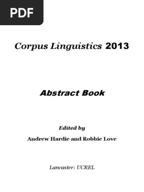 Cl2013 Abstract Book Pdf Linguistics Psycholinguistics