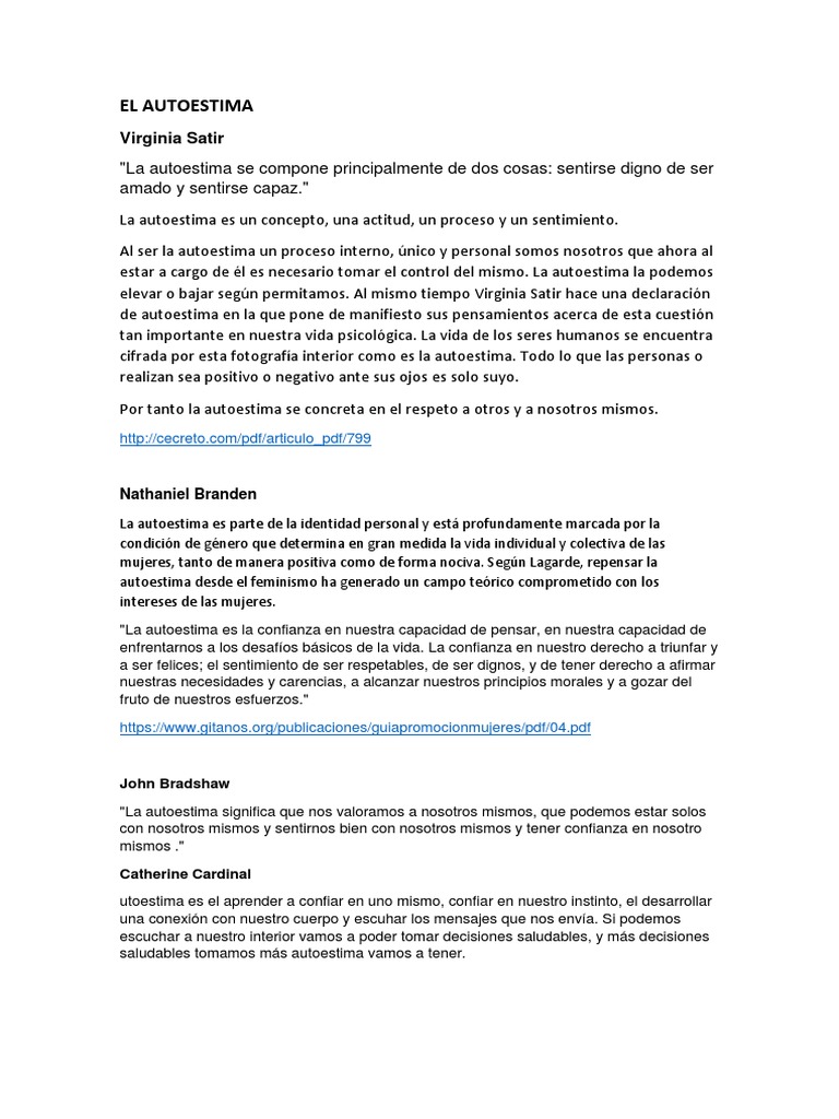 Importancia de la Autoestima y Ética | PDF | Autoestima | Moralidad
