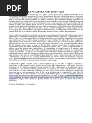 La Parabola Delle Dieci Vergini Pdf