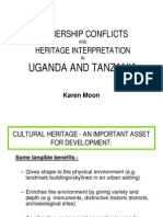 Ownership Conflicts and Heritage Interpretation in Uganda and Tanzania Presentation