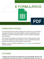 Crie formulários no Google Drive