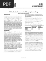 An-851 Application Note: A Wimax Double Downconversion If Sampling Receiver Design