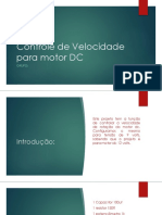 Controle de Velocidade para Motor DC