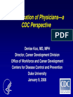 The Education of Physicians—a CDC Perspective