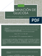 Determinación de Glucosa