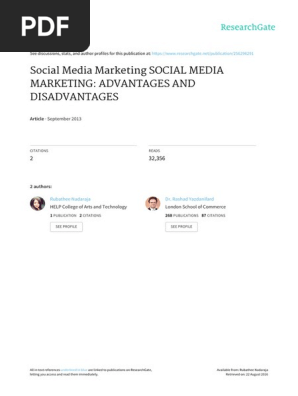 Social Media Marketing