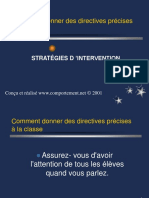 Stratégies d'Intervention