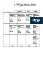 Horario 6to. Año- Unmsm