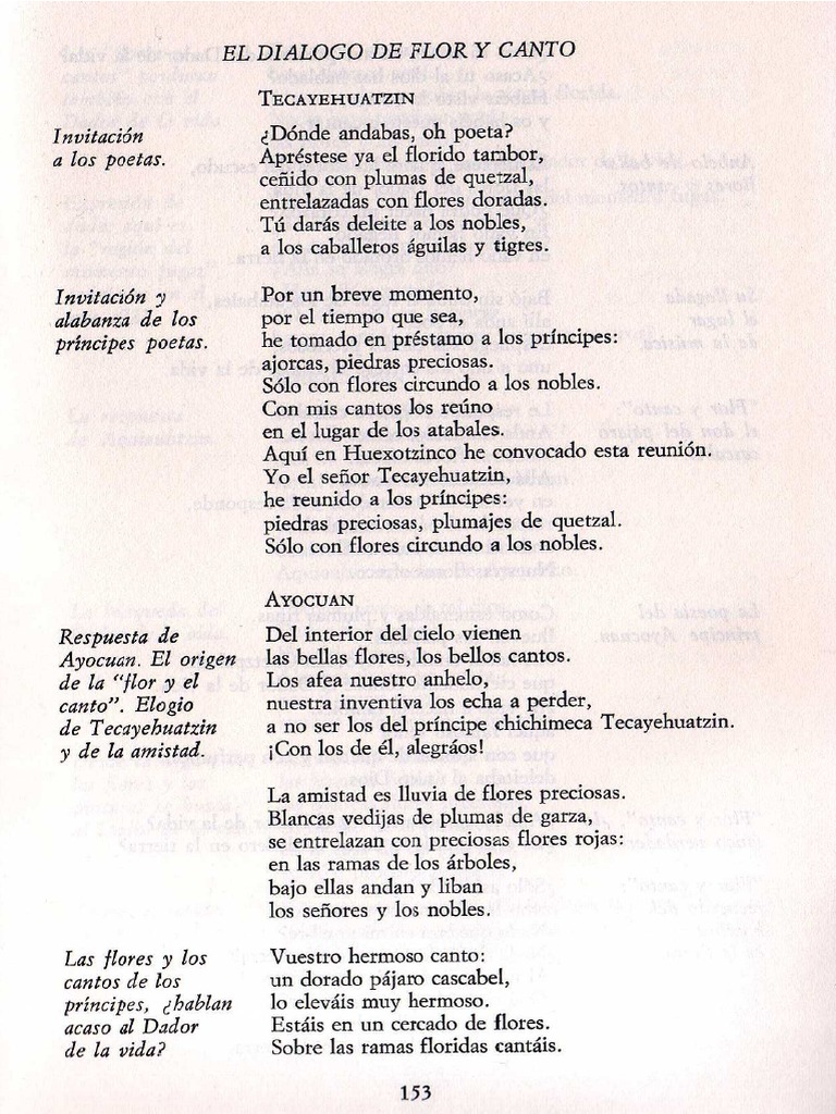 Diálogo de Flor y Canto 1490 PDF | PDF