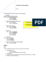 Seminrios de Mineralogia