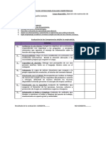 Lista de Cotejo Para Evaluar El Desempeño de Un Empleado