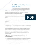 Propuestas de APEC Contribuirán A Elevar Calidad Educativa Del País