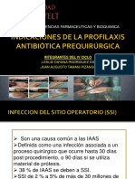 Indicaciones de La Profilaxis Antibiótica Prequirúrgica