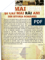 Cei Mai BUNI Si Cei Mai Rai Ani Din Istoria Romaniei PDF