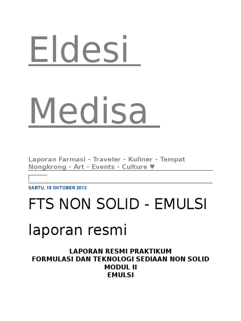 Contoh Jurnal Emulsi - Simak Gambar Berikut