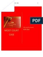 Moot Court Case: Microsoft Account