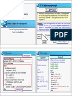 Algoritmos e lógica da programação