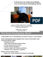 Designing An Architecture For Delivering Mobile Information Services To The Rural Developing World