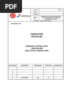 Procedure Fabrikasi Tanki