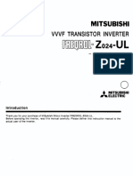 Mitsubishi FR-Z024 UL Instruction Manual PDF