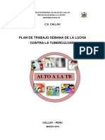 Plan de Trabajo TB 2016 Semana Contra La TB