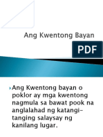 Ang Kwentong Bayan Powerpoint Presentation