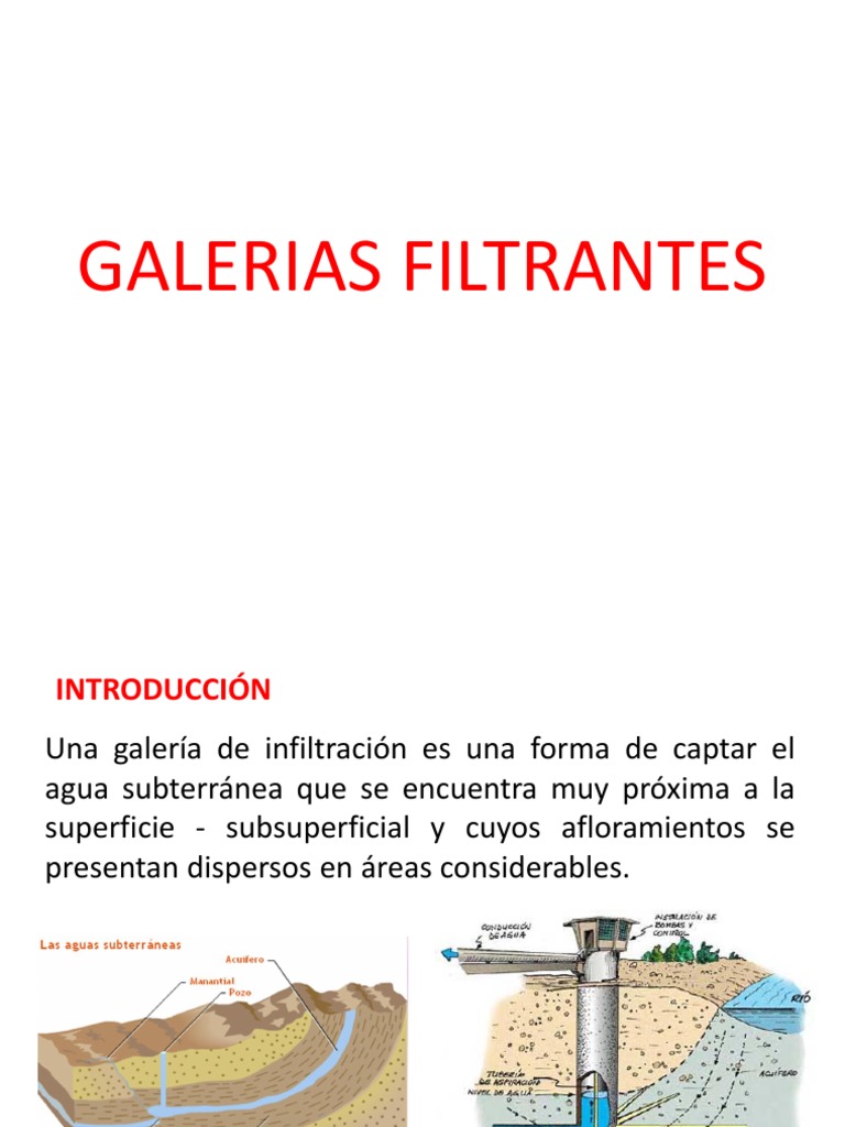 Galerias Filtrantes | Agua subterránea | Agua y el medio ambiente
