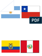 Banderas de Argentina y Chile