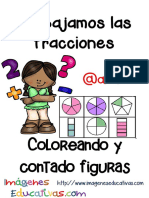 Fichas Ejercicios de Fracciones Con Figuras PDF
