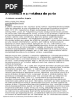 Mônica Hallak a Violência e a Metáfora Do Parto