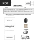 Prueba Ciencias La Materia 4 Basico 2018
