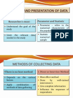 Collection and Presentation of Data 2015